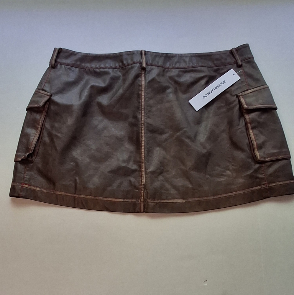 Princess Polly Brown Mini Skirt - Picture 2 of 15